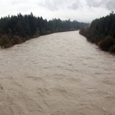 Gail führt Hochwasser