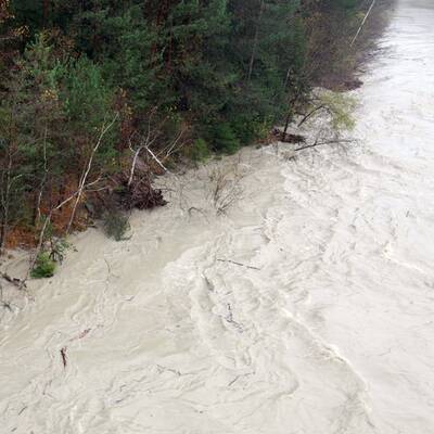Gail führt Hochwasser