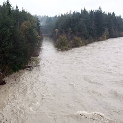 Gail führt Hochwasser