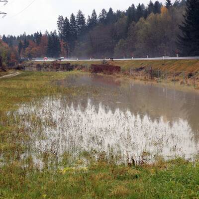 Gail führt Hochwasser