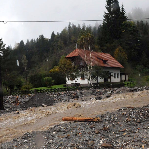 Unwetter in Kärnten: Muren und Überflutungen