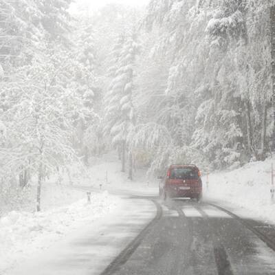 Wintereinbruch in Vorarlberg