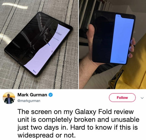 Galaxy Fold: Samsung droht Mega-Debakel