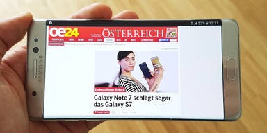 Galaxy Note 7 im großen oe24.at-Test