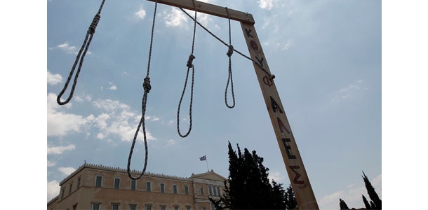 Frust und blinde Wut in Athen