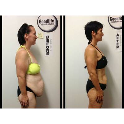 Von Kleidergröße 52 auf 38