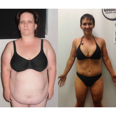 Von Kleidergröße 52 auf 38