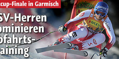 ÖSV-Herren dominieren Abfahrtstraining