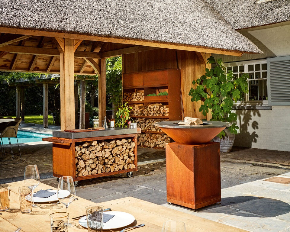 Mehr Abstellfläche und Platz für das Holzlager mit der Island-Reihe von Ofyr.