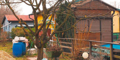 Ehepaar in Gartenhaus tot entdeckt