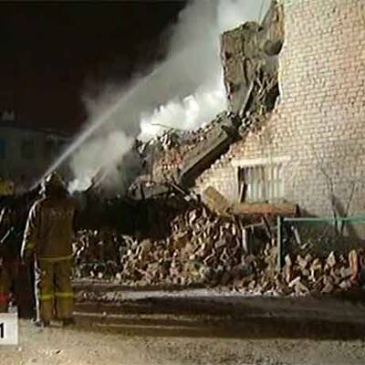 Gasexplosion in russischem Wohnhaus