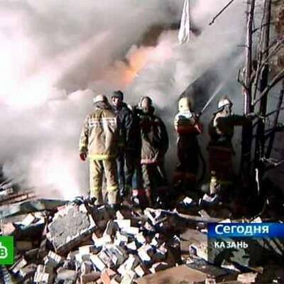 Gasexplosion in russischem Wohnhaus