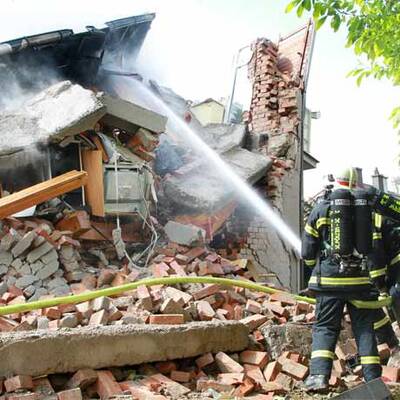 Wohnhaus in St. Pölten explodiert