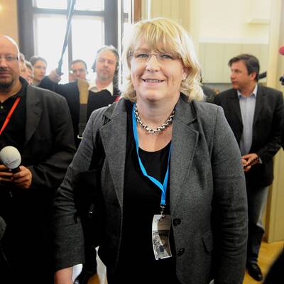 Hannes Jarolim, Justizsprecher der SPÖ und Gabriela Moser, Ausschussvorsitzende