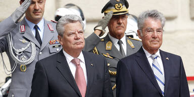 Gauck  auf Besuch in Wien