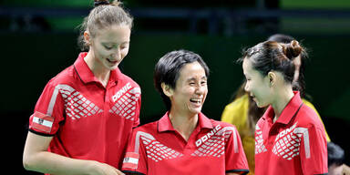 Tischtennis-Damen im Viertelfinale