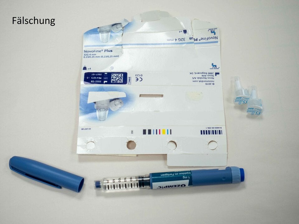 Ein mutmaßlich gefälschtes Diabetes-Medikament