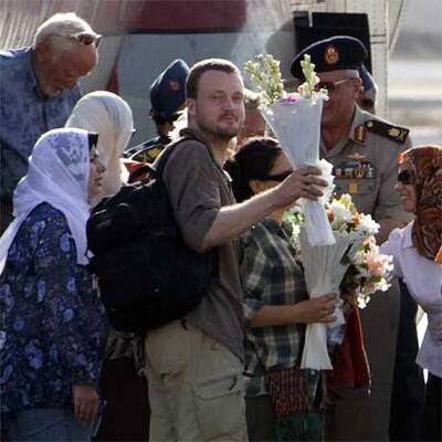 Ankunft der befreiten Touristen in Ägypten
