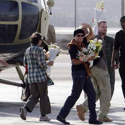 Ankunft der befreiten Touristen in Ägypten