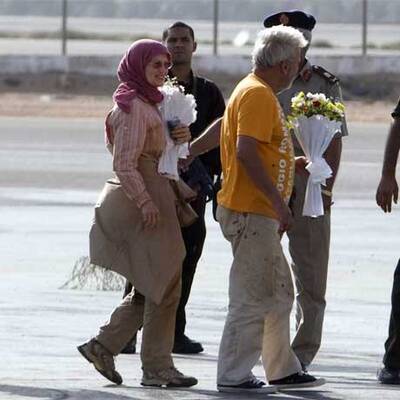 Ankunft der befreiten Touristen in Ägypten