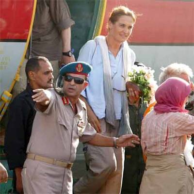 Ankunft der befreiten Touristen in Ägypten