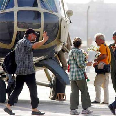 Ankunft der befreiten Touristen in Ägypten