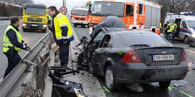 Geisterfahrer-Unfall auf A7 mit mehreren Verletzten