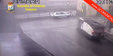 Neues Video zeigt Wucht des Br&uuml;cken-Einsturzes in Genua