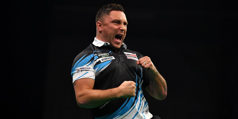 Der frühere Rugby-Spieler Gerwyn Price ist bekannt für seine lautstarken Jubelrufe.