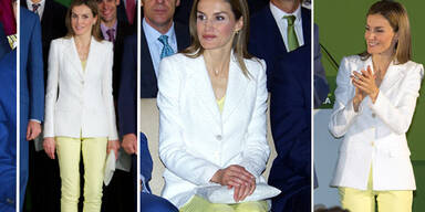 K&ouml;nigin Letizia in stylishem Zitronengelb