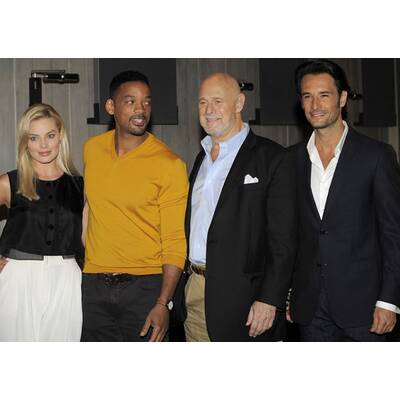 Will Smith & Margot Robbie bei Pressekonferenz
