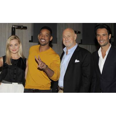 Will Smith & Margot Robbie bei Pressekonferenz