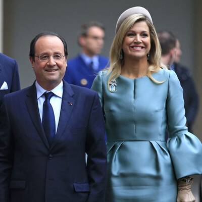 Máxima zu Besuch bei Frankreichs Präsident Hollande