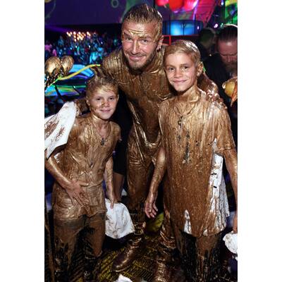 David Beckham & Söhne bei Nickelodeon Kids' Choice Awards