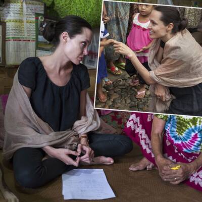 Angelina Jolie: Total mager in Myanmar