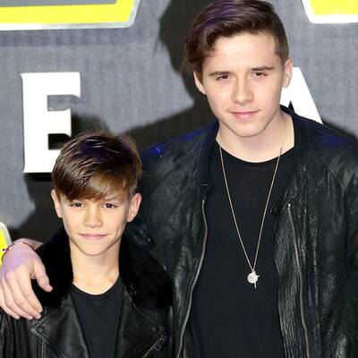 Brooklyn & Romeo Beckham bei 