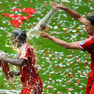 Alaba feiert mit Bayern Meistertitel