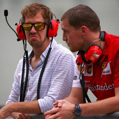 Die ersten Ferrari-Bilder von Sebastian Vettel