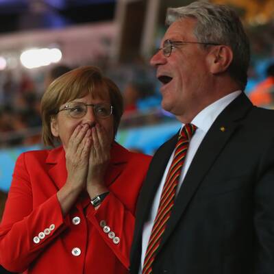 So jubeln Merkel & Gauck