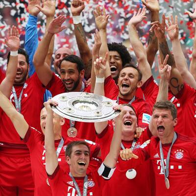 So feiern die Bayern den Titel