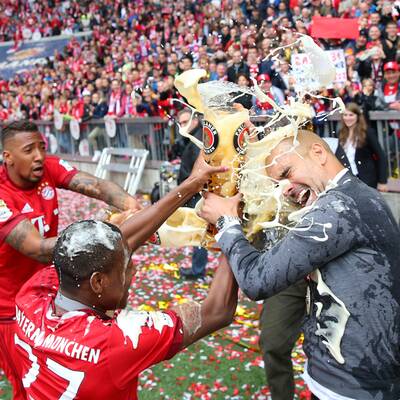 So feiern die Bayern den Titel