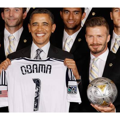 David Beckham zu Besuch bei Barack Obama