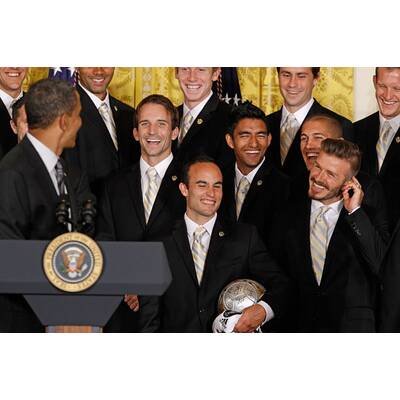 David Beckham zu Besuch bei Barack Obama