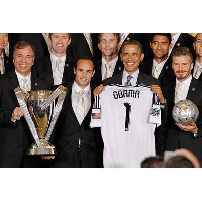 David Beckham zu Besuch bei Barack Obama