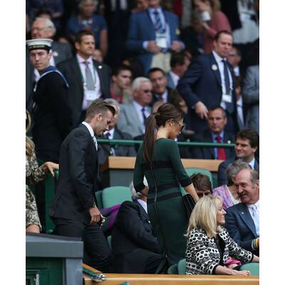 David & Victoria Beckham besuchen Tennis-Turnier