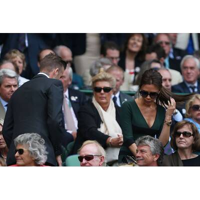 David & Victoria Beckham besuchen Tennis-Turnier