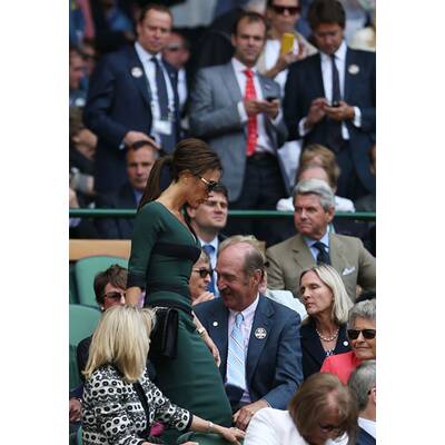 David & Victoria Beckham besuchen Tennis-Turnier