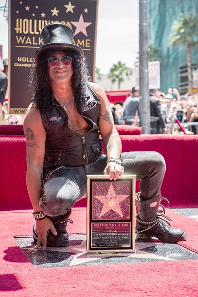 Slash: Stern am Hollywood Walk of Fame
