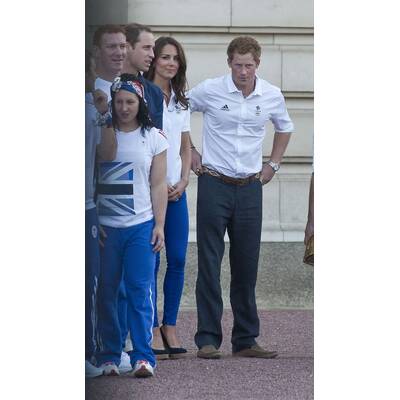 Kate Middleton & Prinz William bei der olympischen Eröffnung vorm Buckingham Palace