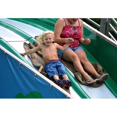 Süß: Zuma & Kingston fahren Achterbahn